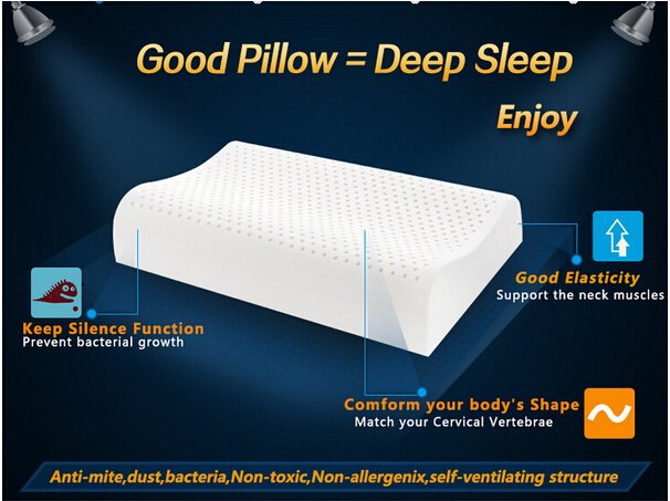 Rayson Mattress-Pillow Filling Material Natural Latex Neck Bed Wedge Pillow Discount memory foam mat-5