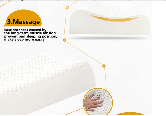 Rayson Mattress-Pillow Filling Material Natural Latex Neck Bed Wedge Pillow Discount memory foam mat-7