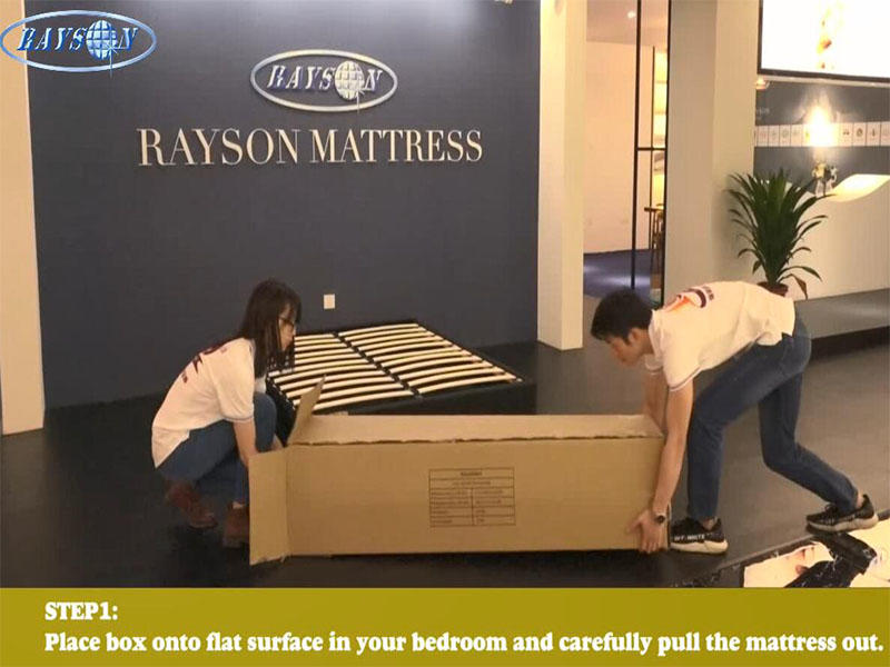 How to pack and unpack rolled mattress