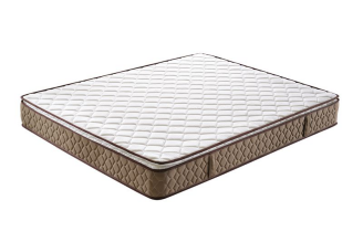 9in Comfortable Pillow Top White &brown Bonnell Spring Mattress