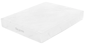 Queen size white roll up pocket spring mattress with memory foam layer