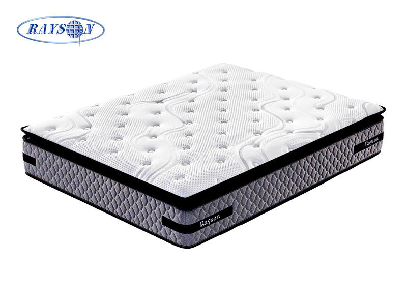 Rayson New style Memory foam Pillow top pocket coil spring mattress wholesale