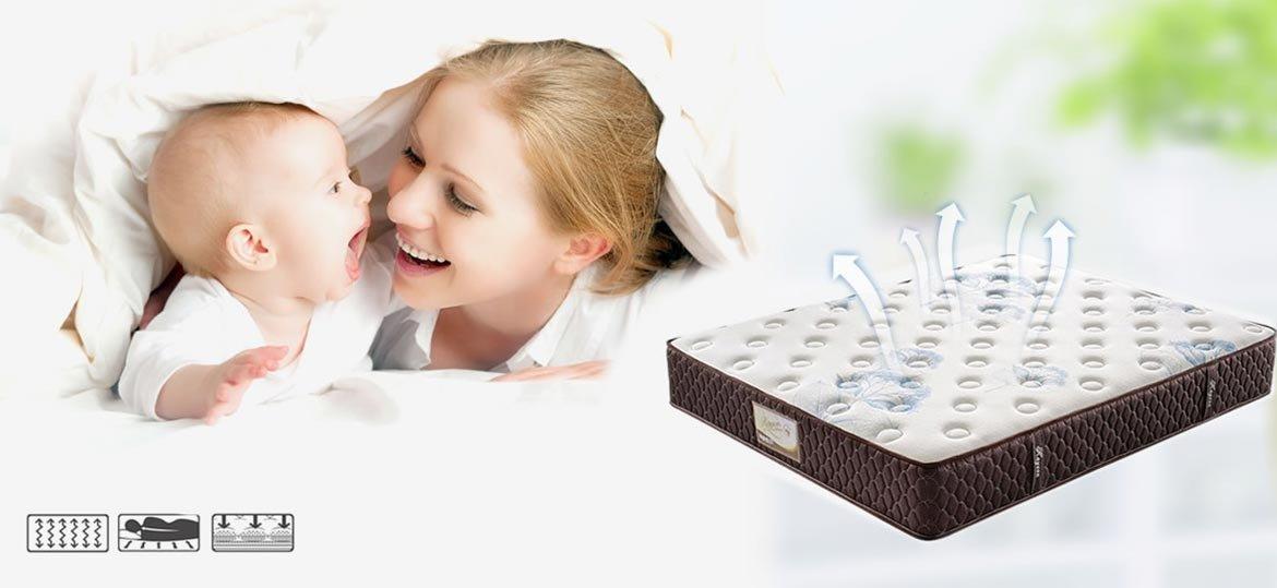 Rayson Mattress-Memory Foam Pocket Spring Mattress Cotton Knitted Fabric High Quality silent night p