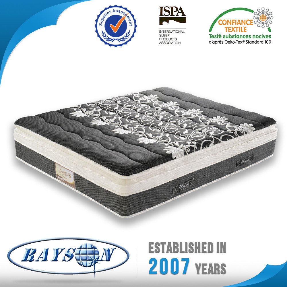 Pillow top euro top 14 inch coil spring mattress